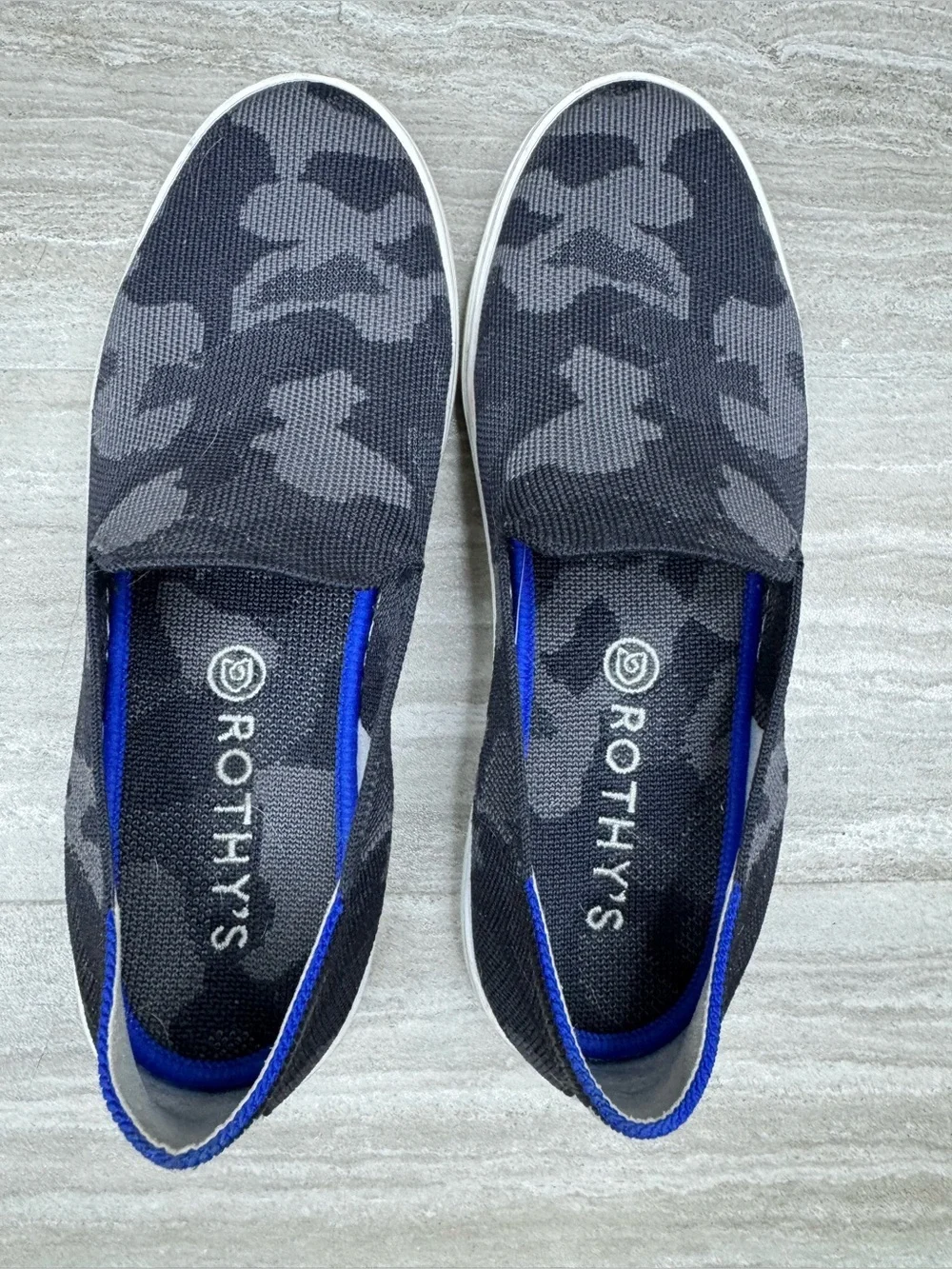 Rothy's The Original Slip-On Sneakers in Camouflage Womens 8.5
